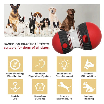 Dog Rolling Ball Leaky Food Toy